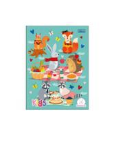 Caderno Quadriculado 1x1 cm Brochura Capa Dura Sapeca 40 Folhas