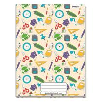 Caderno quadriculado 1x1cm 48 folhas 200x275mm cd - tamoio