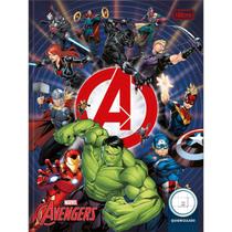 Caderno quadriculado 1x1cm brochura 40 folhas Avengers Tilibra