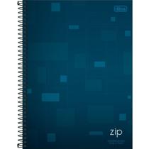 Caderno quadriculado 7x7 espiral capa dura zip 80 folhas Tilibra