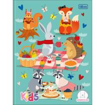 Caderno Quadriculado Brochura Capa Dura 40 Folhas Sapeca Kids - Tilibra