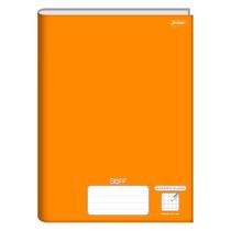 Caderno Quadriculado Brochurão 96fls Stiff Laranja Jandaia