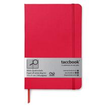 Caderno Quadriculado taccbook Vermelho 14x21 Ríg.