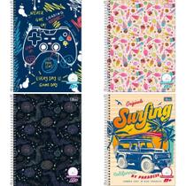 Caderno Quadriculado Univers. D+ 96FLS 1X1CM MASC/FEM. CD PCT.C/04