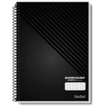 Caderno Quadriculado Universitário 7X7MM 80 Folhas Espiral Office Capa Dura Pacote com 5