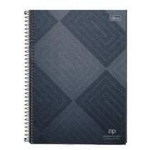 Caderno quadriculado universitário 96 folhas 5x5mm zip cd