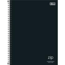 Caderno Quadriculado Universitário Capa Dura Zip 80 Folhas Tilibra