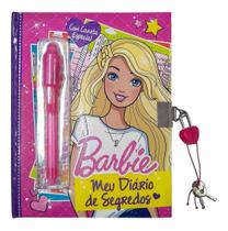 Caderno Querido Diário Secreto Barbie Caneta Mágica Infantil - ciranda cultural