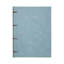 Caderno Refilável A4 Em Couro PU Multicolorido Com Papel Grosso De 120g, Caderno Com Argolas Para