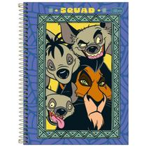 Caderno Rei Leão Capa Dura Espiral 80F 1 Matéria Escolar