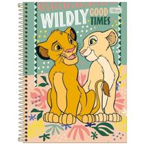 Caderno Rei Leão Capa Dura Espiral 80F 1 Matéria Escolar