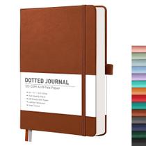 Caderno RETTACY Bullet Journal A5 - Capa Dura de Couro com 256 Páginas