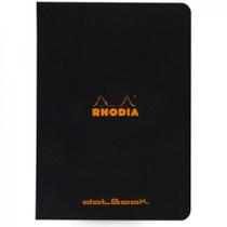 Caderno Rhodia Dot Book Pontilhado Capa Preta A5