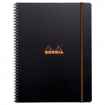 Caderno Rhodia Pro Book com Espiral Capa Preta A4+