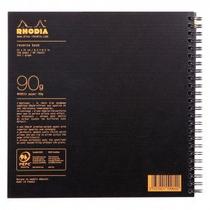 Caderno Rhodia Quadriculado Reverse 21X21cm Capa Preta Caderno Rhodia Quadriculado Reverse 21X21cm Capa Preta