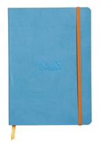 Caderno Rhodia Turquoise Dot 15x21cm com capa de material sintético