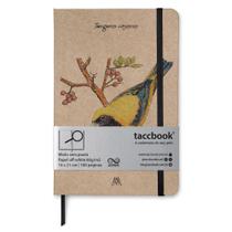 Caderno Sem pauta taccbook Saíra Amarela 14x21 Ríg.