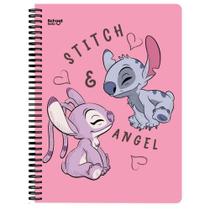 Caderno Singular Universitário 10 Matérias 160 Folhas Stitch Angel - School Basics