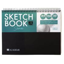 Caderno Sketchbook A4 Tilibra Espiral Academie 50 folhas