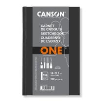 Caderno Sketchbook Brochura 100g/m² 196 Folhas 14x21,6cm One Canson Caderno Sketchbook Brochura 100g/m² 196 Folhas 14x21,6cm One Canson