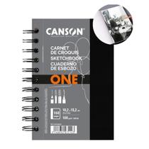 Caderno Sketchbook Canson Art Book One 100g A6 80Fls Espiral Caderno Sketchbook Canson Art Book One 100g A6 80Fls Espiral