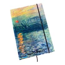 Caderno Sketchbook Grande - Capa Impressão, Nascer Do Sol - Monet - 21x14cm