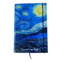 Caderno Sketchbook Grande - Capa Noite Estrelada - Van Gogh - 21x14cm