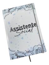 Caderno Sketchbook Grande - Capa Profissões Assistente Social - 21x14cm