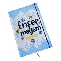 Caderno Sketchbook Grande - Capa Profissões Enfermagem - 21x14cm