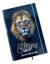 Caderno Sketchbook Grande - Capa Religião Leão Jesus - 21x14cm Caderno Sketchbook Grande - Capa Religião Leão Jesus - 21x14cm