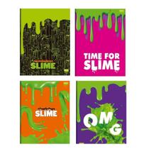 Caderno Slime brochurão 1X1 96 Fls - Foroni