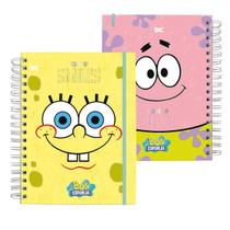 Caderno Smart 80 folhas reposicionáveis Bob Esponja Caderno Smart 80 folhas reposicionáveis Bob Esponja