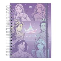 Caderno Smart 80 folhas reposicionáveis Princesas Disney