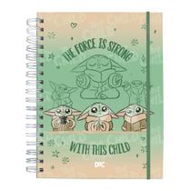Caderno Smart Mini Folhas Reposicionaveis Baby Yoda Dac