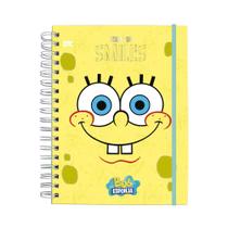 Caderno Smart Universitário Bob Esponja com 80 folhas 90g reposicionáveis DAC Caderno Smart Universitário Bob Esponja com 80 folhas 90g reposicionáveis DAC