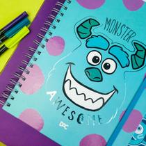 Caderno Smart Universitário Com Folhas Reposicionáveis Monstros S.a.