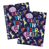 Caderno Smart Universitário Divertida mente 2 - 80 Folhas 90g - Wire-o