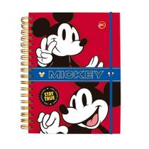 Caderno Smart Universitário Tira Põe Divisórias Dac Mickey 80 folhas 10 Máterias