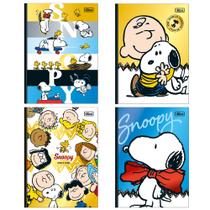 Caderno Snoopy Capa Dura SORTIDO C/ 160 Folhas Formato 176mm x 239mm Papel 63g/m² Material Escolar 1UN Caderno Snoopy Capa Dura SORTIDO C/ 160 Folhas Formato 176mm x 239mm Papel 63g/m² Material Escolar 1UN