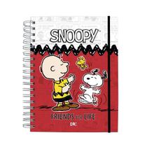 Caderno Snoopy Smart Mini Com 80 Folhas Reposicionáveis