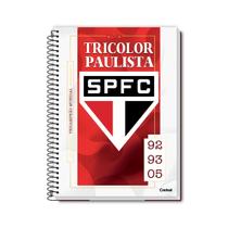 Caderno SPFC Espiral Capa Dura 1 Matéria Escolar 80F