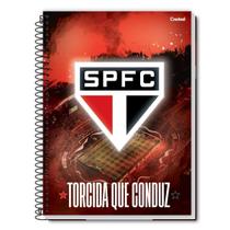 Caderno Spfc Espiral Universitário 1M Escolar - Vermelho