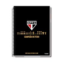 Caderno SPFC Espiral Universitário 1M Futebol 80F Escolar