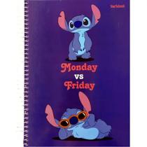 Caderno Starschool Espiral Lilo E Stitch 80 Fls Unitario Sortidos