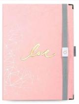 Caderno systemflex maxi 12,5 x 20 cm, pink stone geometrico 3022154014