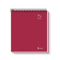 Caderno Tamoio Flip Colors Canhoto 80fls Vinho 1 Matéria