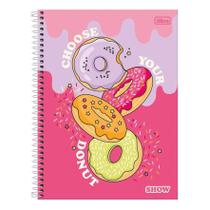 Caderno Tilibra Univ Espiral C D 10 Matérias 160fls Show Feminino com Adesivo