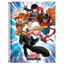 Caderno Tilibra universitário Marvel Rising heroínas 160fls Caderno Tilibra universitário Marvel Rising heroínas 160fls