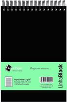 Caderno Tipo Bloco Pautado 140x205mm 63grs 100fls - Linha Black - Royal Paper