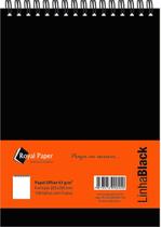 Caderno Tipo Bloco Sem Pauta 205x280mm 63grs 100fls - Linha Black - Royal Paper